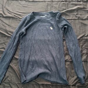 Abercrombie Kids Dark Blue Ribbed Shirt